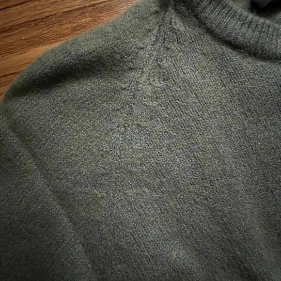 Vintage Murray Bros. XS-Small cashmere pullover Mossy Green sweater, Scotland - Picture 4 of 7